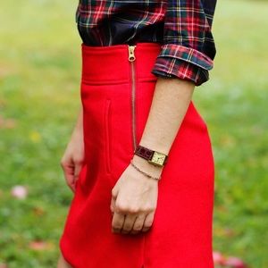 J.Crew Red Skirt